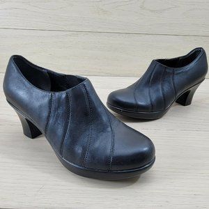 Dansko Bennett Black Leather Booties Shoes Ankle Boots Casual Women US 6 - EU 36